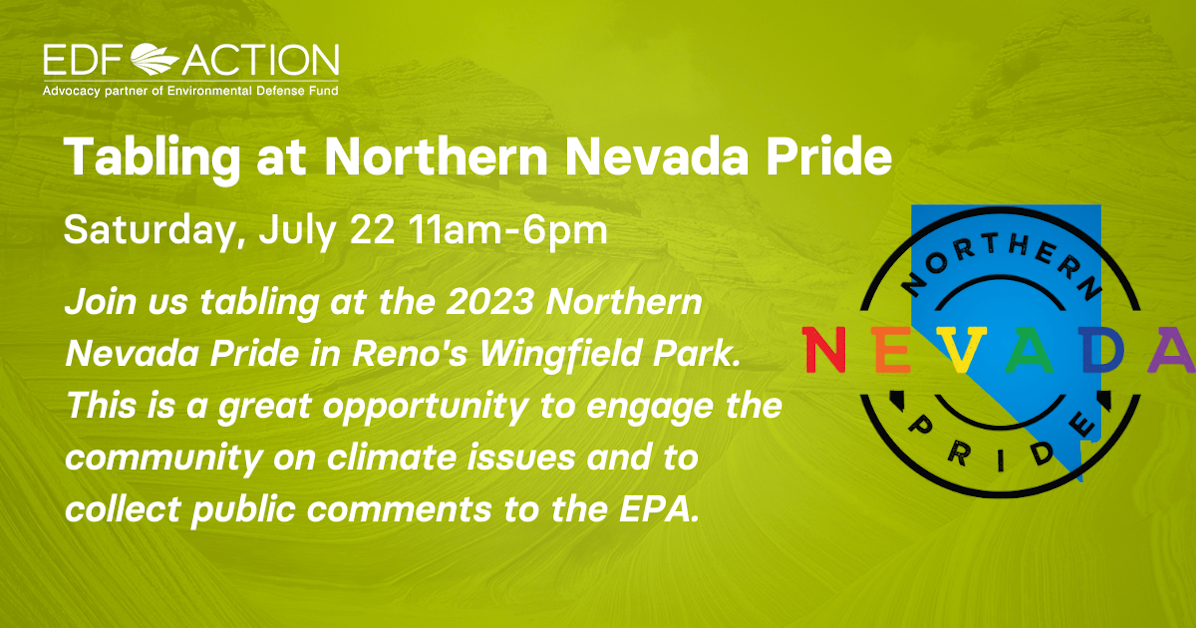 Tabling at Northern Nevada Pride · Climate Action Campaign